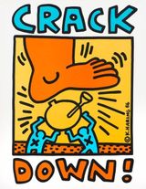 Crack Down by Keith Haring contemporary artwork print