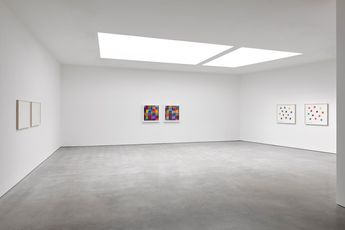 Contemporary art exhibition Spencer Finch No Ordinary Blue at Lisson Gallery London United Kingdom
