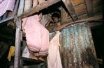 Slum dweller Dharavi Bombay by Raghubir Singh contemporary artwork Photography