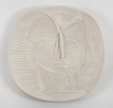 Visage de Faune  A.R. 283 by Pablo Picasso contemporary artwork sculpture