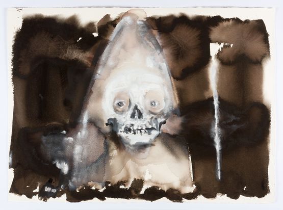 Caged by Fiona Hall contemporary artwork Painting
