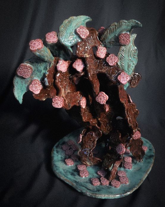 Bonsai of Fallen Spring by Shayne Phua contemporary artwork Drawing