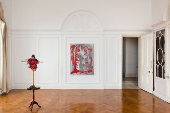 Contemporary art exhibition Michaela Eichwald Kartoffelschalgruppe Fragmentkorper at Maureen Paley Morena di Luna Hove United Kingdom