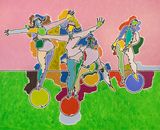 Untitled Athlete Series by Harold Cohen contemporary artwork painting
