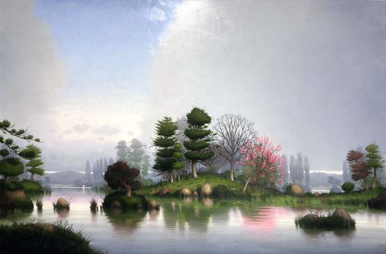 The gardeners oversight by Alexander McKenzie contemporary artwork Painting