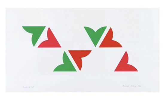 Opening Up by Bridget Riley contemporary artwork Print