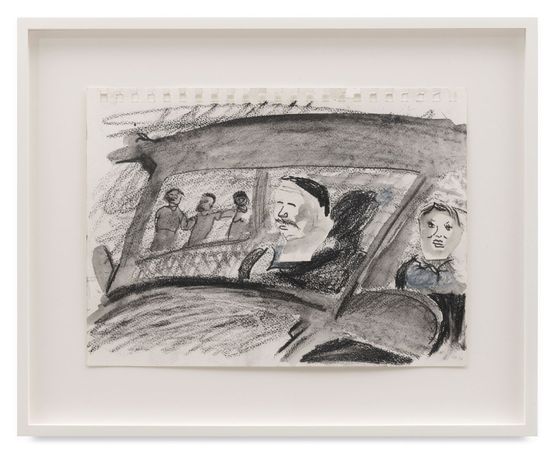 family trip by Walter Price contemporary artwork Works on Paper