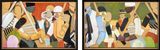 Series March 1 Robert 1 Dennis  Gabriel  2 Roberts 1 Dennis  No Gabriel by Jann Haworth contemporary artwork drawing works on paper