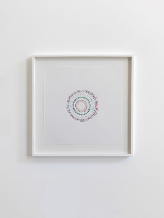Timekeeper drawing from Palais de Tokyo by Pierre Huyghe contemporary artwork Works on Paper