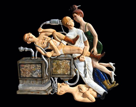 Overloaded by Entang Wiharso contemporary artwork Sculpture