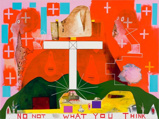 No not what you think by Gareth Sansom contemporary artwork Painting
