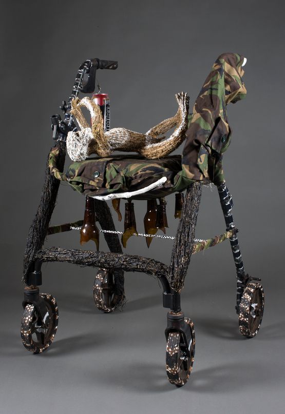 Wounded Walking by Fiona Hall contemporary artwork Sculpture