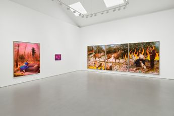 Contemporary art exhibition Tursic  Mille Lavis en Rose at Galerie Max Hetzler Paris France