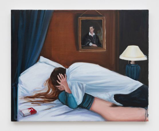 A Crush on Byron by Karyn Lyons contemporary artwork Painting