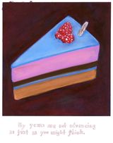 My Years Are Not Advancing As Fast As You Might Think by Bianca Kennedy contemporary artwork drawing