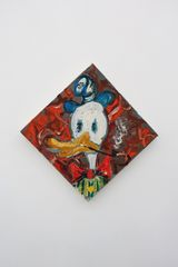 Cultured Duck 2 by Manuel Ocampo contemporary artwork painting works on paper