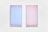Farblichtung Cyan und Violett and Ultramarin rot Hell by Sybille Pattscheck contemporary artwork mixed media