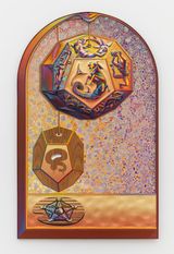 Hanging Zodiacs EasternWestern by Zach Harris contemporary artwork painting works on paper textile
