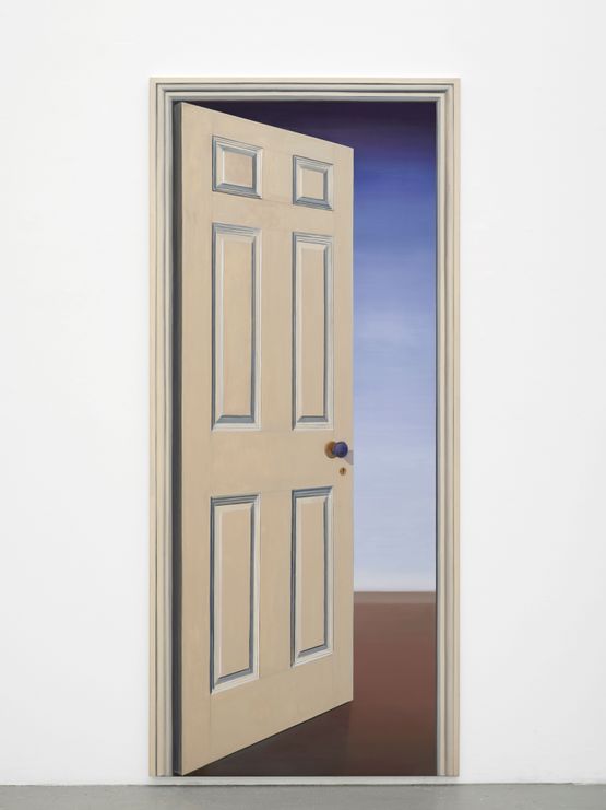 Door with purple handle by Gavin Turk contemporary artwork Painting