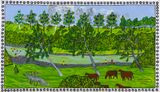 Fishing and swimming at Turoolka by Robert Campbell Jnr contemporary artwork painting