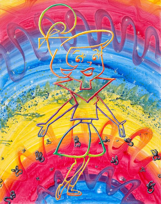 Judy Jetson Garland by Kenny Scharf contemporary artwork Painting