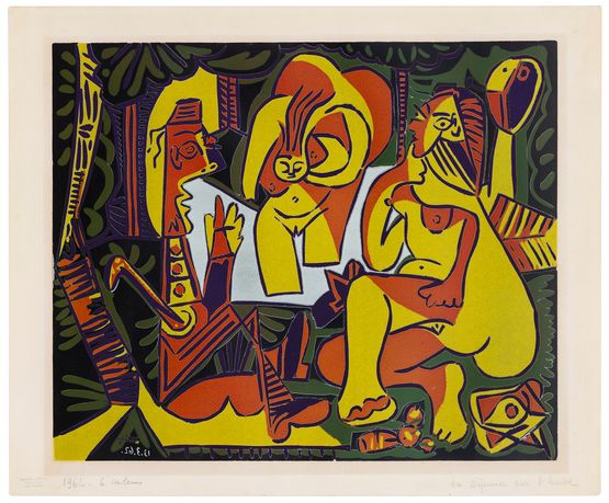 Le Dejeuner sur lHerbe by Pablo Picasso contemporary artwork Print