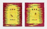 Las lapidas de azucar 1 poderes salud cliente  2 suerte coca by Kenia Almaraz Murillo contemporary artwork textile