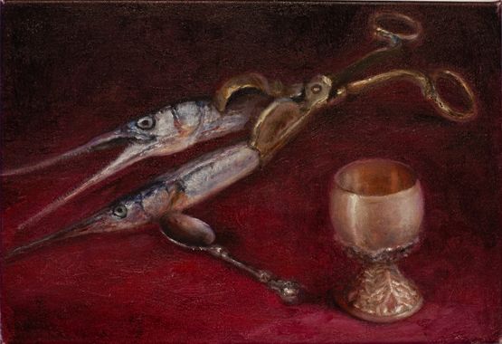Scissor Fish by Teodora Axente contemporary artwork Painting