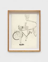 Girl on a Bike Study by Kent Oconnor contemporary artwork works on paper