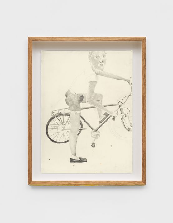 Girl on a Bike Study by Kent Oconnor contemporary artwork Works on Paper