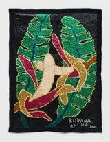 Banana by Tina Girouard contemporary artwork mixed media painting textile