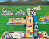 Doppelganger Picnic by Ryan Mosley contemporary artwork painting