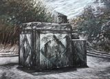 Well by Miran Sabic contemporary artwork painting works on paper