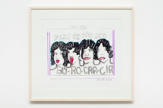Burocracia 1977 by Anna Bella Geiger contemporary artwork Painting