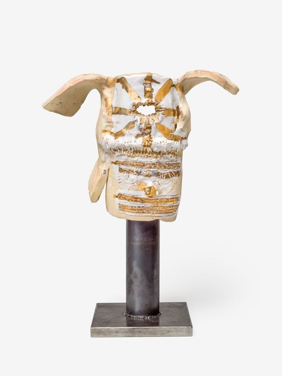 DEIN SCHLAPPOHR BILDROHRE KUNSTROHRT by Jonathan Meese contemporary artwork Works on Paper