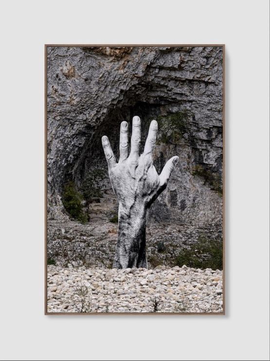 Empreinte Hand  5 Chauvet by JR contemporary artwork Painting