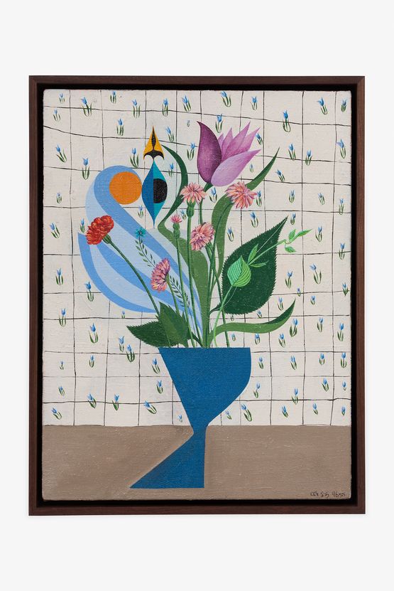 Im still pretty bouquet by Clare Rojas contemporary artwork Painting