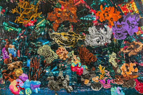 Untitled Flood by Thasnai Sethaseree contemporary artwork Painting