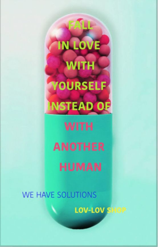 Fall In Love With Yourself Instead of With  Another Human by Lin Jingjing contemporary artwork Print