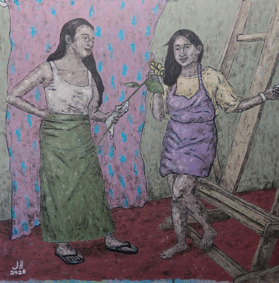 The Empathetic by Johanna Helmuth contemporary artwork Painting