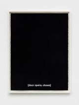 Door Opens Closes by Gardar Eide Einarsson contemporary artwork works on paper