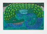 Crocodile by Mark Connolly contemporary artwork painting works on paper