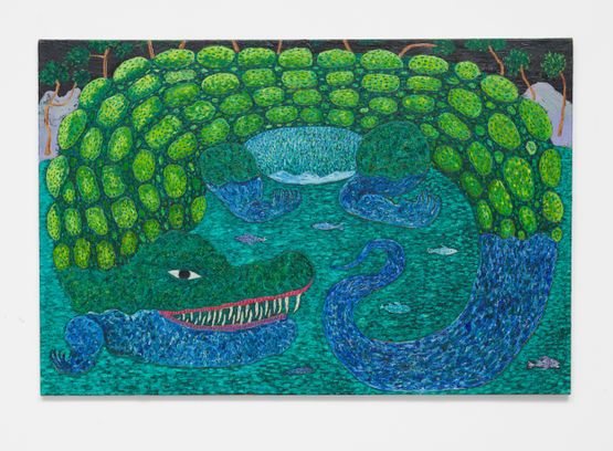 Crocodile by Mark Connolly contemporary artwork Painting