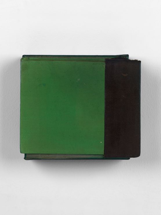 Green grey slant by Sam Lock contemporary artwork Painting