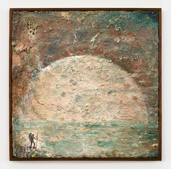 Floating Moon by Peter Burns contemporary artwork Painting