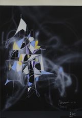 Patchwork with Smoke by Shane Cotton contemporary artwork painting