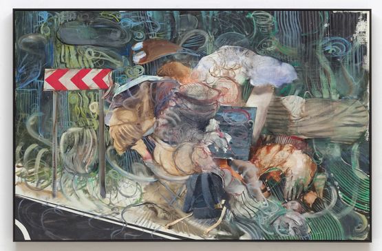 Self-Portrait en plein air 3 by Adrian Ghenie contemporary artwork Painting