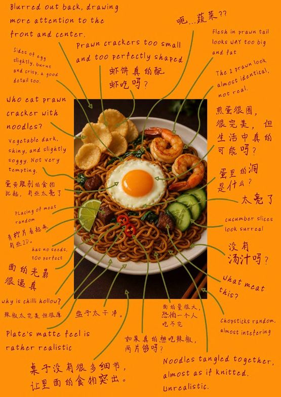Blink - Mie Goreng 2025 by Chow And Lin contemporary artwork Textile