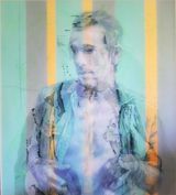 Cuauhtemoc as prisoner by Sandra Del Pilar contemporary artwork painting