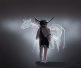 Front Projection Cowed by Tala Madani contemporary artwork painting